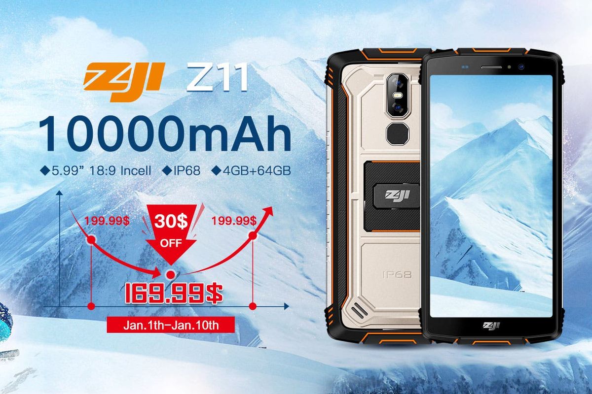 Presales for the new rugged ZOJI Z11 ending January 10th