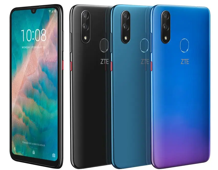 ZTE Blade V10 with 32MP selfie camera, Android Pie announced at MWC 2019