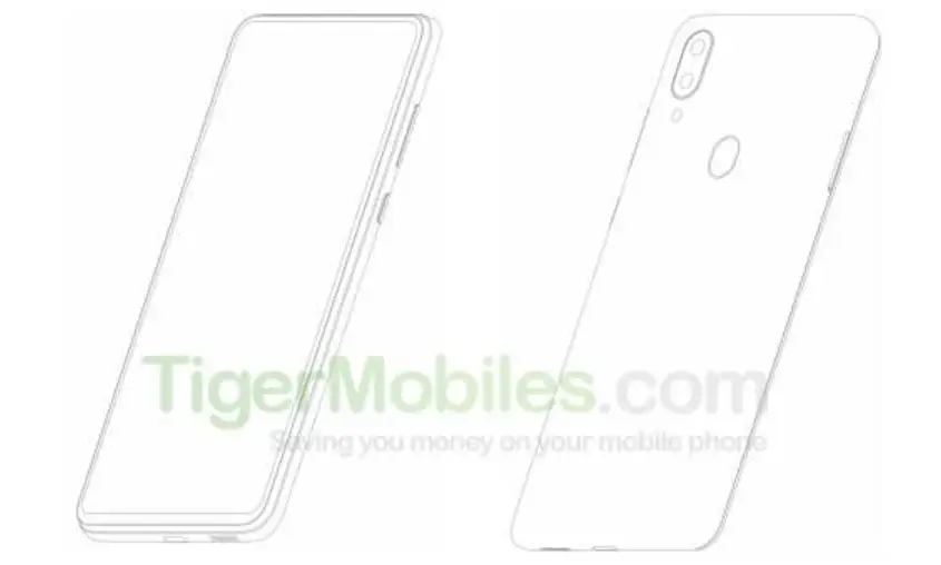 ZTE patent a sliding smartphone with dual front cameras