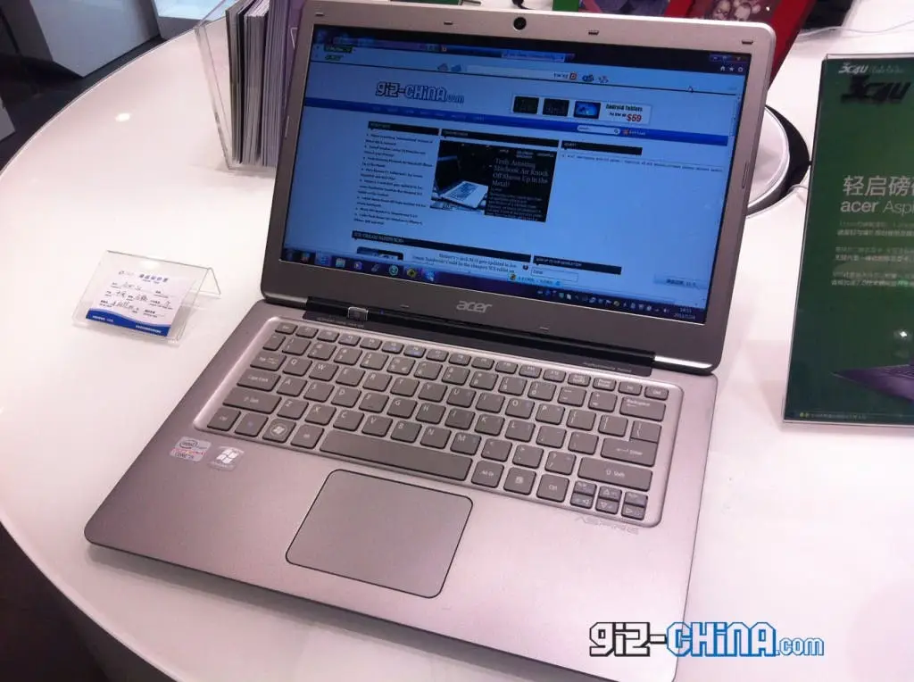 Acer Aspire S3 Ultrabook Hands On