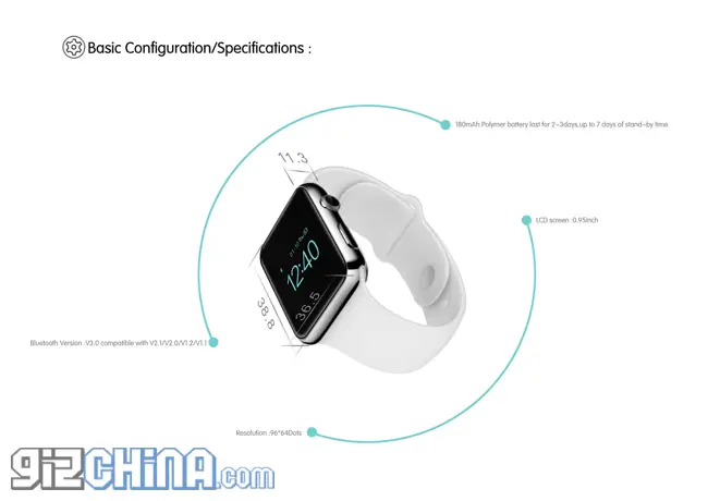 Aiwatch clones the Apple iWatch ahead of launch
