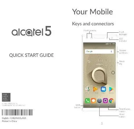 Alcatel 5 with tri-bezel-less display visits FCC