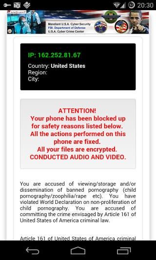 Beware Android Ransomware