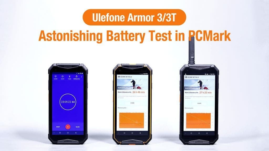 Ulefone Armor 3/3T impresses in the PCMark battery test