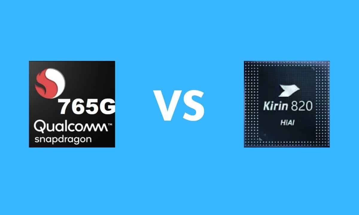 Kirin 820 Vs. Snapdragon 765G - processing speed comparison for common apps