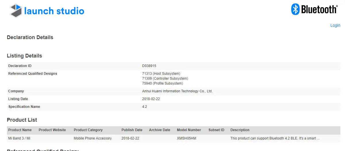 Xiaomi Mi Band 3 Is Definitely In The Works, Gets Bluetooth Certification