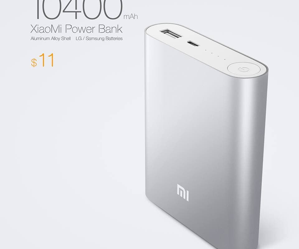 Xiaomi's 10,400mAh Power Bank costs just $11!