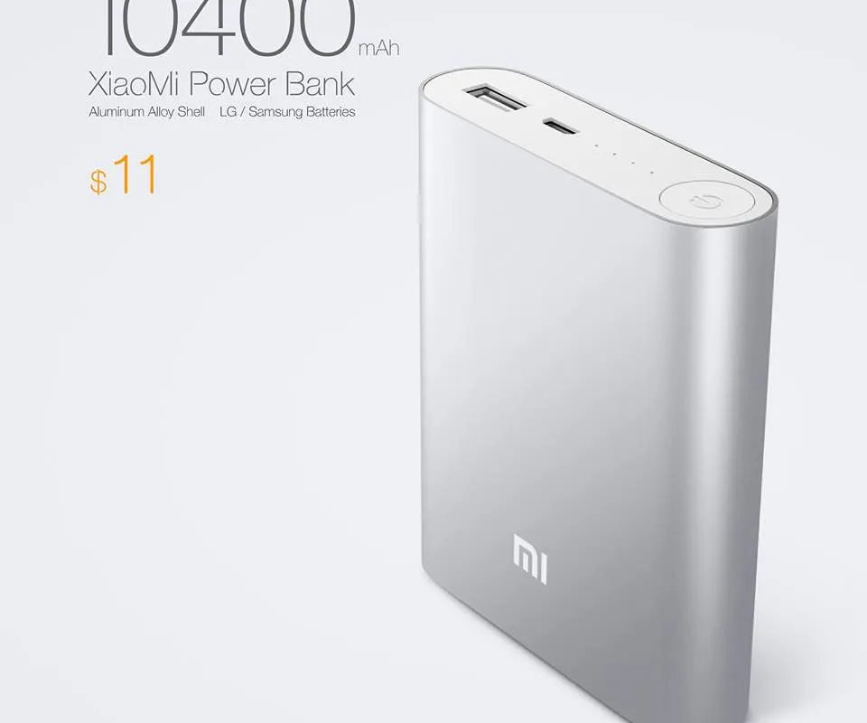 Xiaomi's 10,400mAh Power Bank costs just $11!