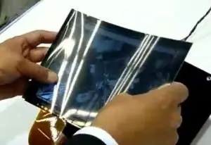 Bend to zoom tablet