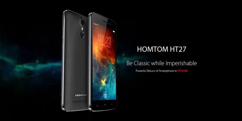 Return of the MT6580 in the new Homtom HT27