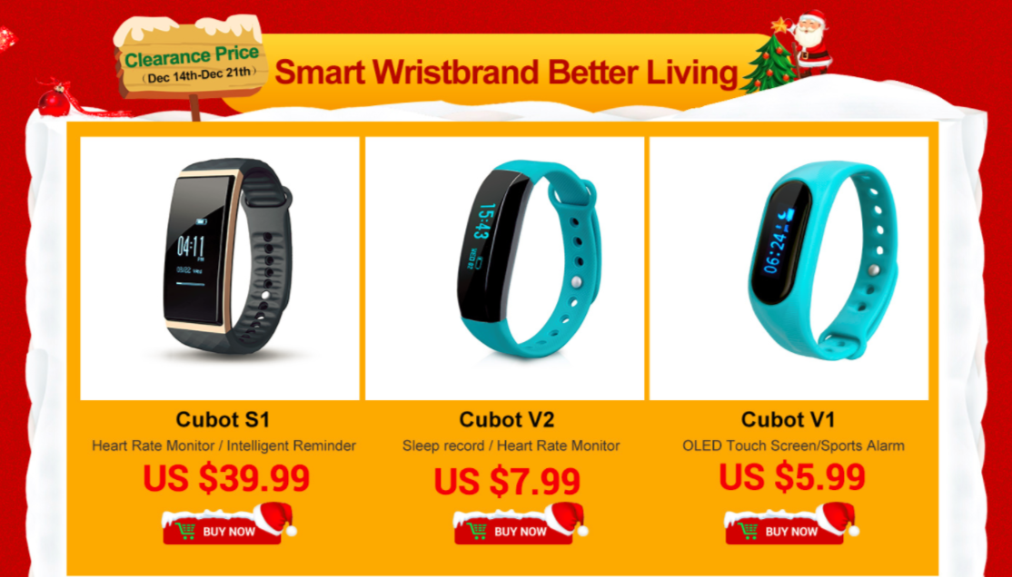 Cubot Smart Band Deals over on AliExpress - Starting at $5.99!