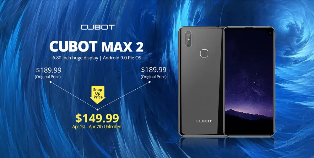 Big CUBOT MAX 2 available for $149.99 on Gearbest