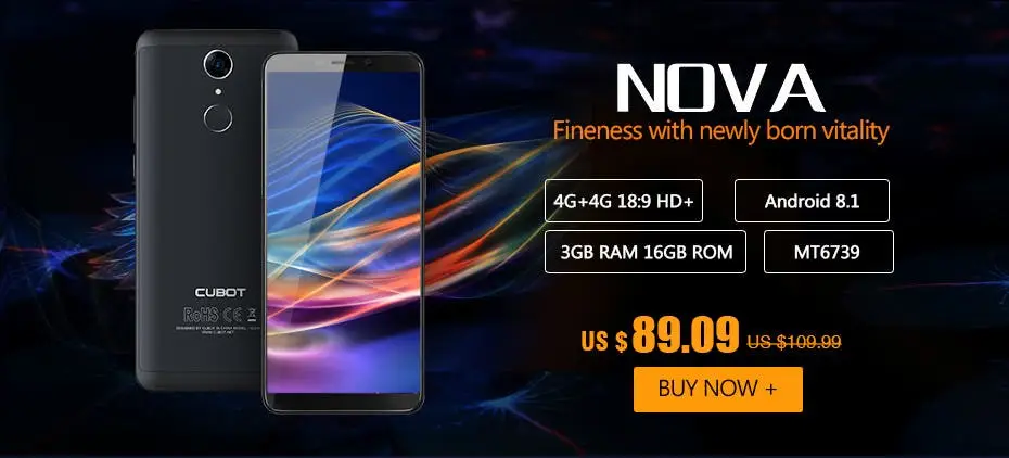 Cubot Nova: Budget Dual 4G Smartphone Launched at $89.09