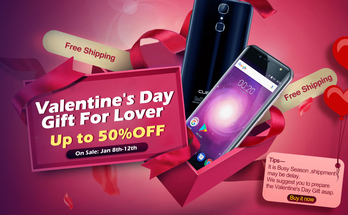 Cubot Valentine's Day Promo Up on their Official AliExpress Store