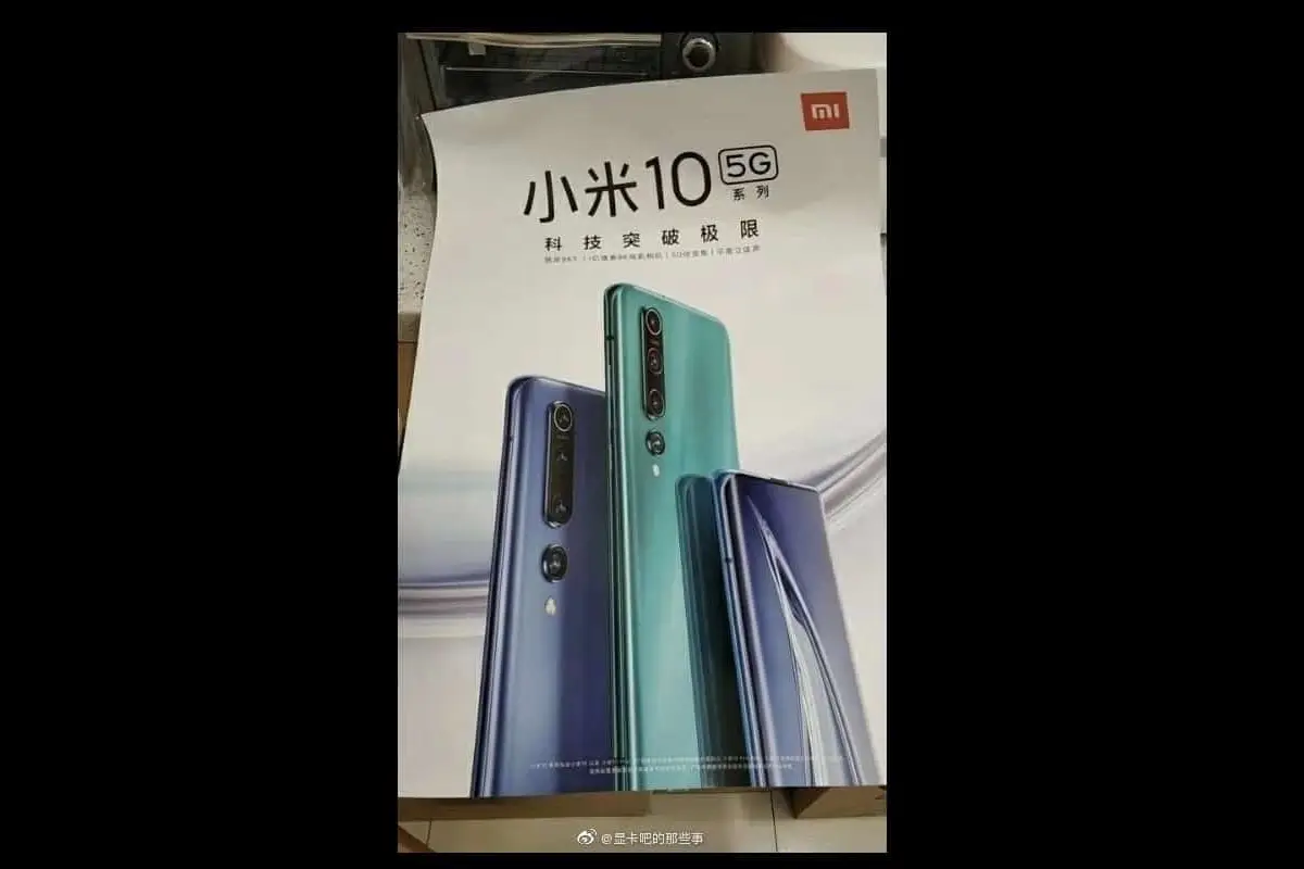 Xiaomi Mi 10 design is confirmed by a promotional poster