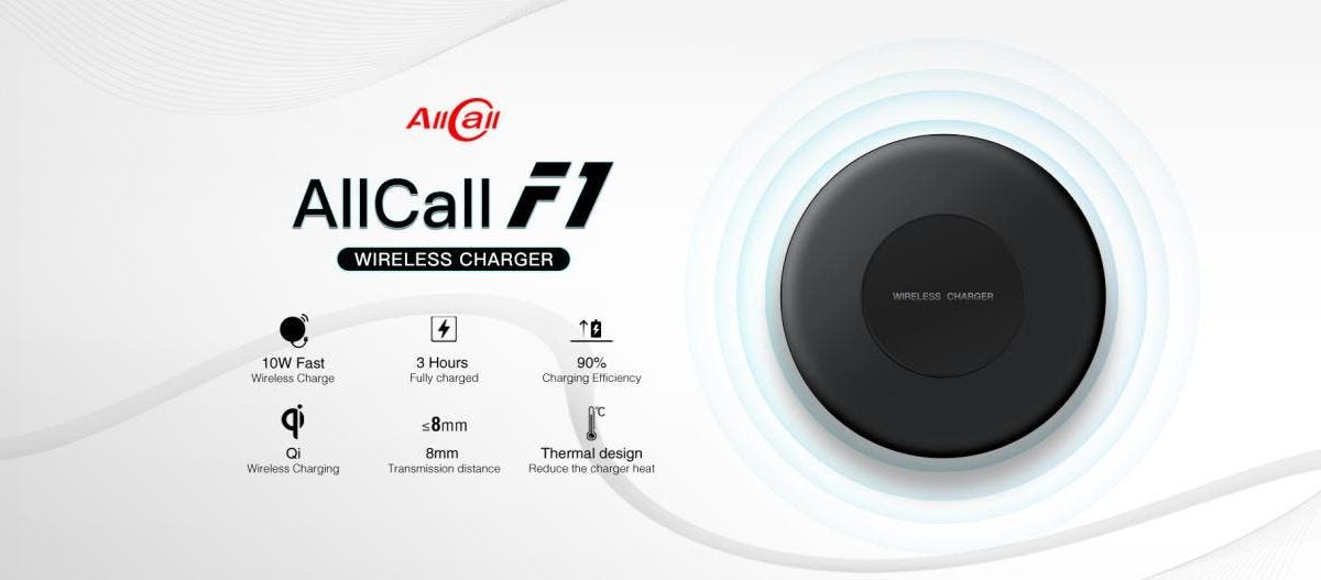 AllCall MIX2 to Come with a Powerful 10W Wireless Charger Named F1