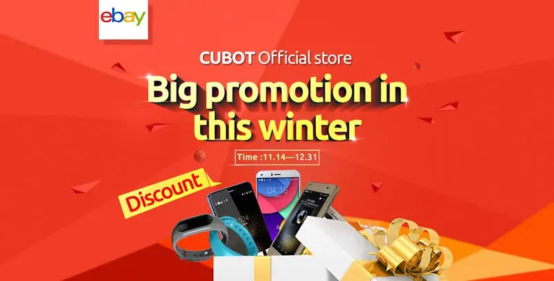 Cubot's official Ebay store will warm you up in winter with some discounts