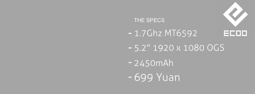 ECOO release partial spec details of their low-cost flagship
