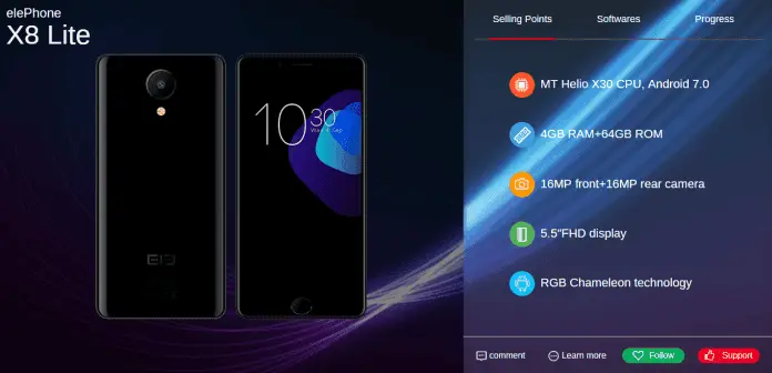 Full Details Of The Elephone X8 Lite, PlayX, S8, P8, Plus All 2017 Models!