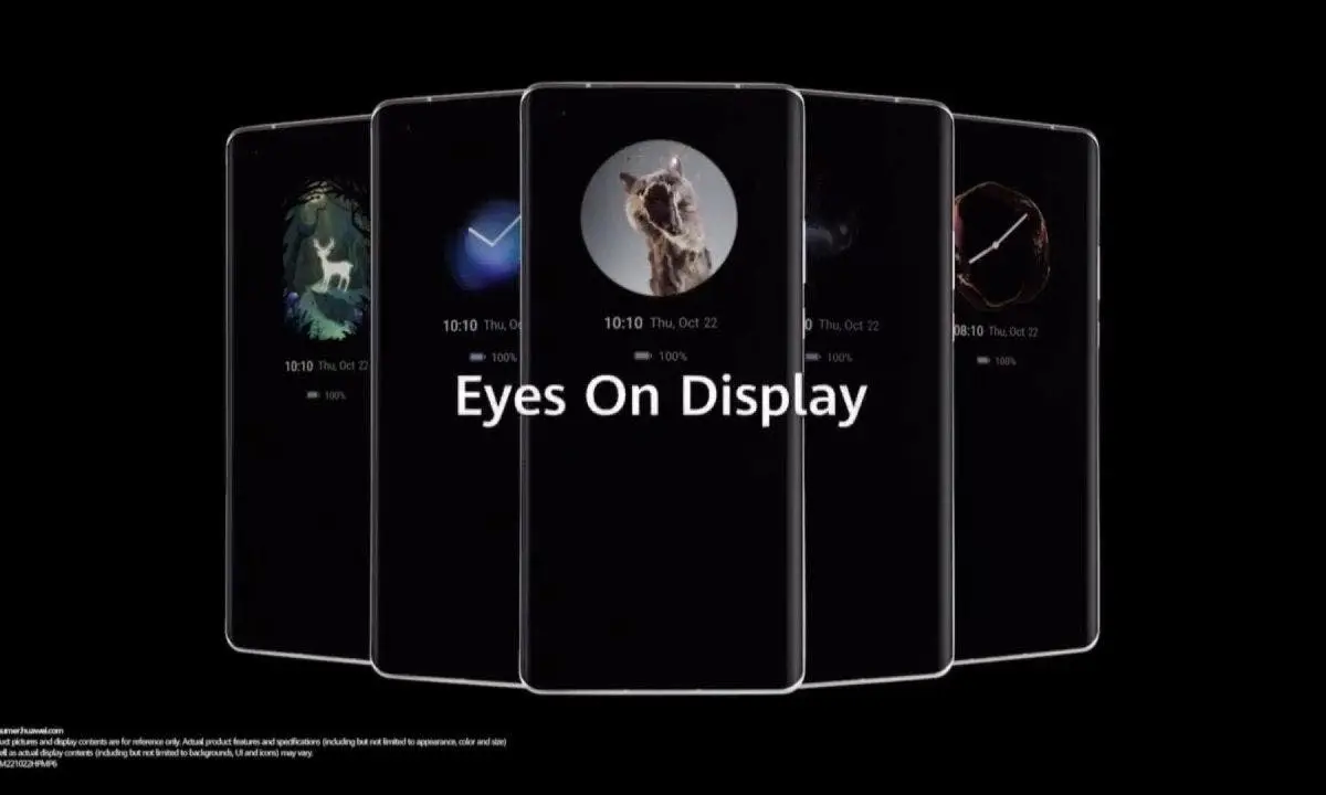 EMUI 11 introduces Eyes On Display as an advanced version of the AOD