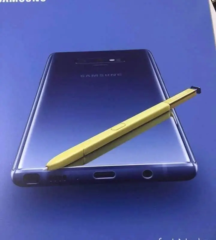 Samsung Galaxy Note 9 Poster Leaked