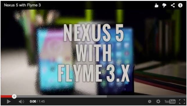 Video: Meizu show Flyme 3.0 for the Nexus 5