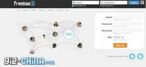 Freebao is a Chinese Facebook Clone with hints of Twitter and Google Plus