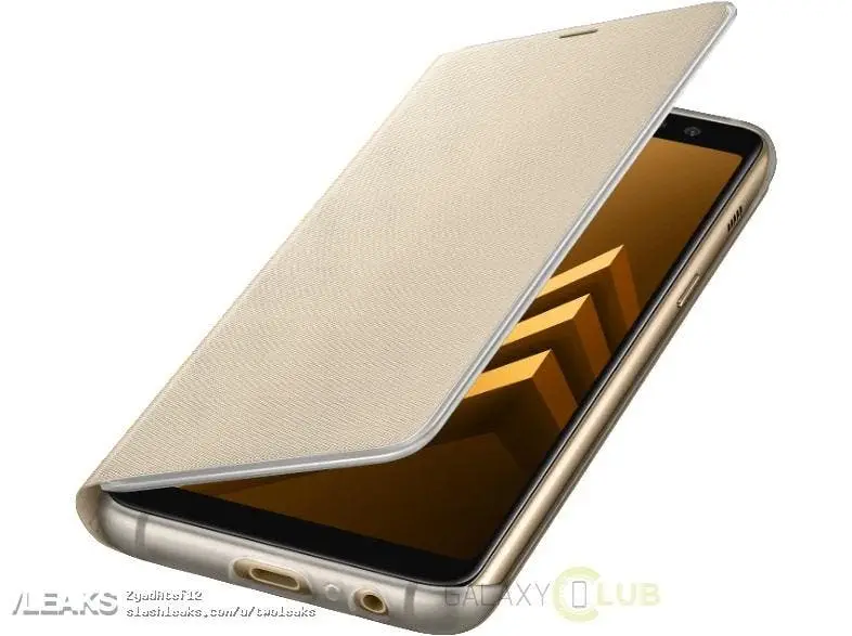 Galaxy A8 2018 official flip cases leak online