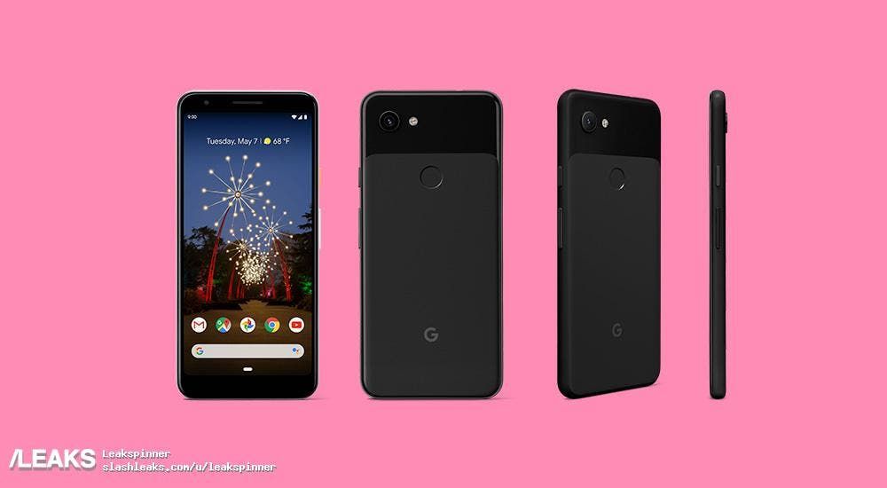 Pixel 3a high-res renders with full specs sheet surface ahead of launch