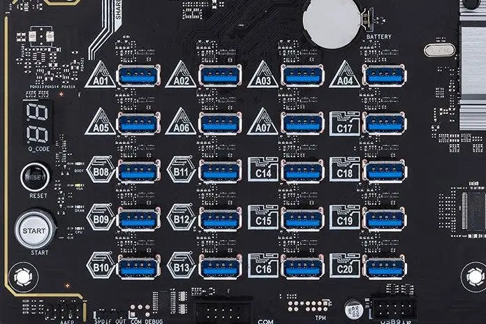 Asus latest crypto-mining motherboard supports up to 20 GPUs