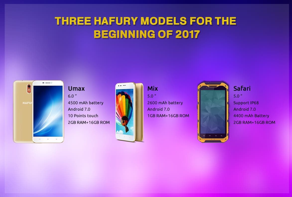 Hafury reveals their first three models for the beginning of 2017