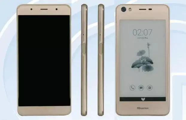 Hisense's new device passes through TENAA, has a secondary e-ink display