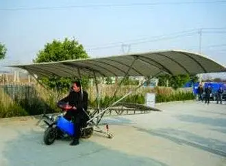 Retired Nanjing Worker Builds His Own Plane From 125cc Motorbike