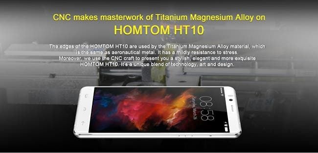 Homtom HT10 will come with magnesium-titanium alloy body