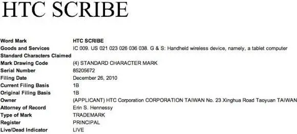 HTC Dual Screen Scribe Tablet On The Way