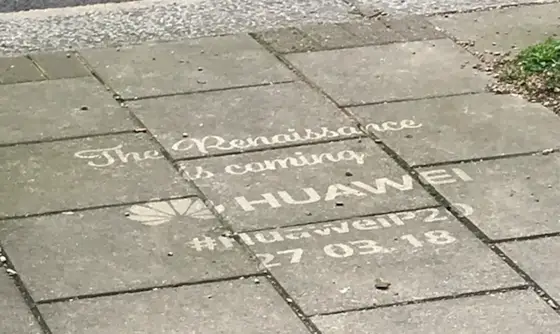 Crazy!  Huawei P20 ads spotted outside Apple, Samsung stores in Uk's capital