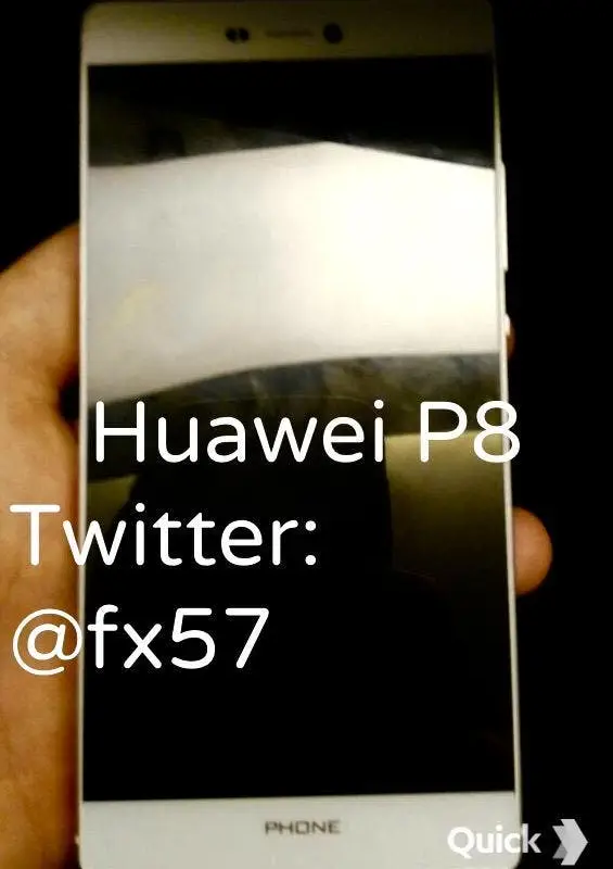 Alleged Huawei P8 image posted on Twitter