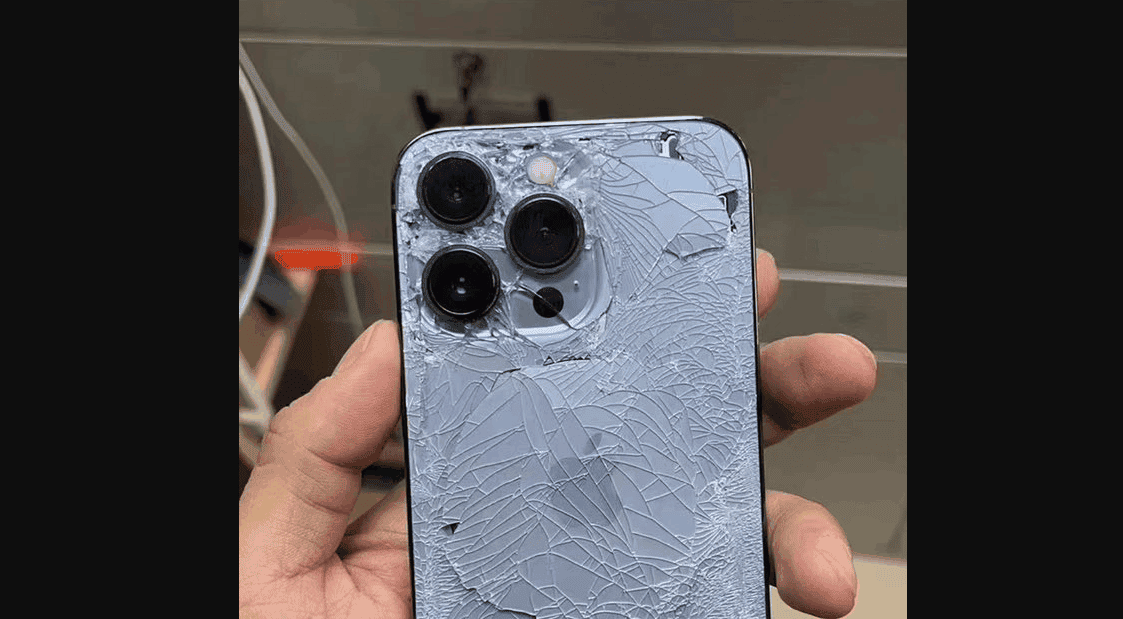 First image of a shattered iPhone 13 Pro appears online