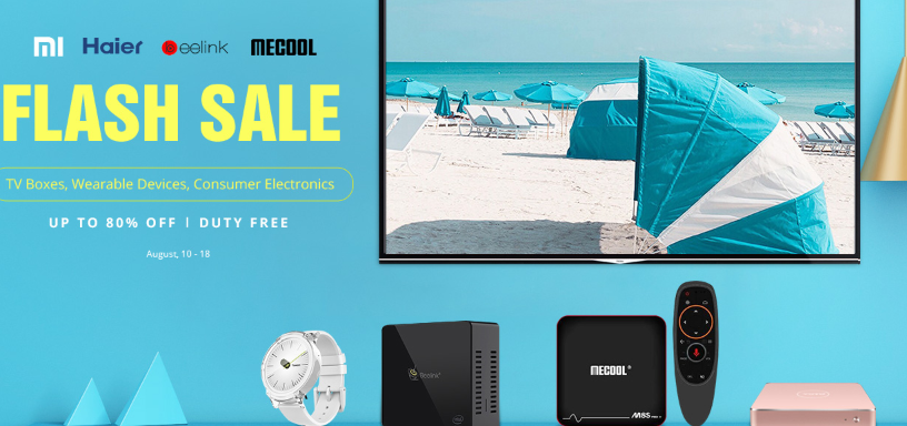 7 Days Flash Sale Kicks Off at Geekbuying - Up to 80% Off on TV boxes, Wearables & More