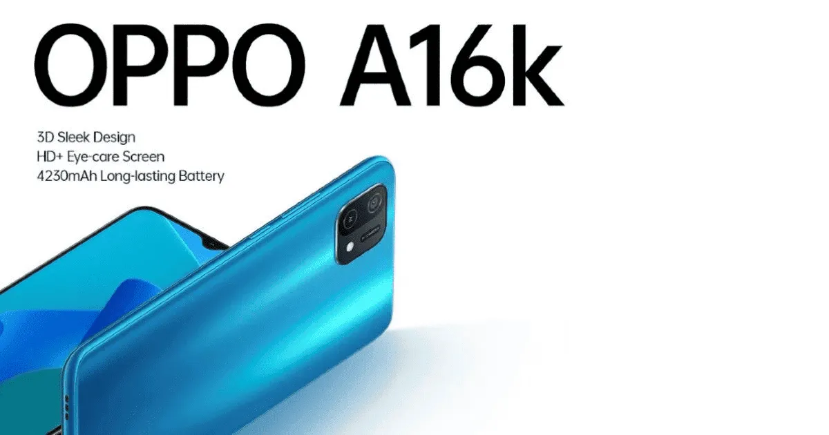 Oppo A16K will launch In India in January 2022