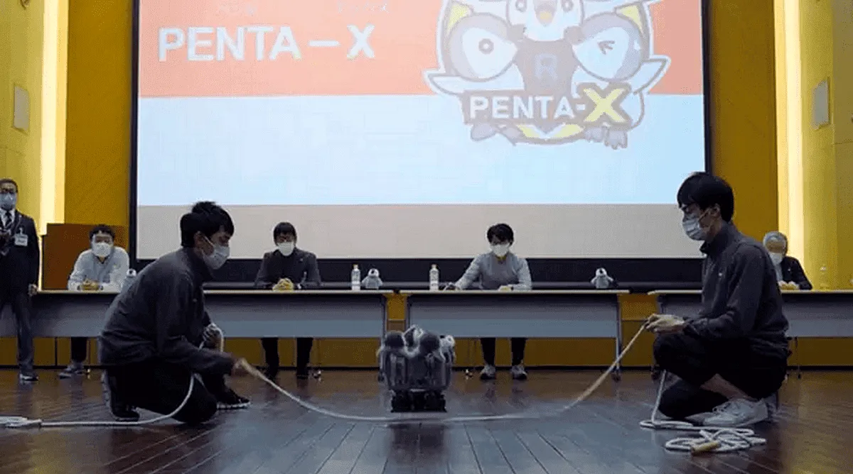 "Penguin-chan" robot jumps its way to Guinness Book