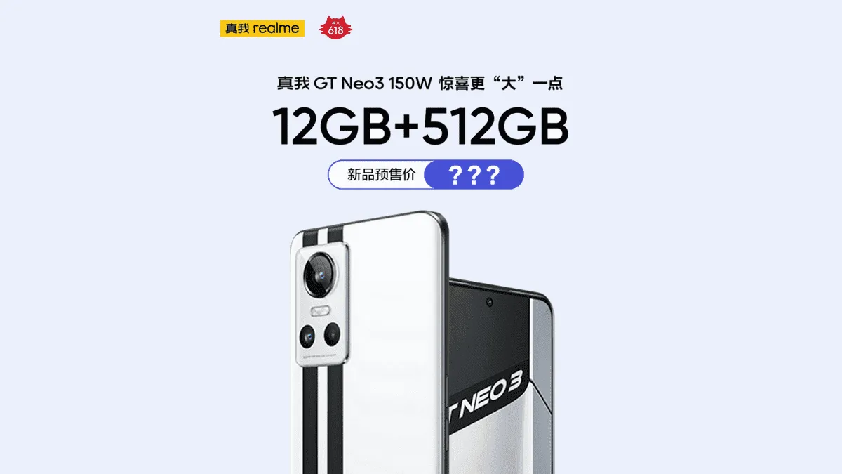 Realme GT Neo 3 gets a new 12GB/512GB variant