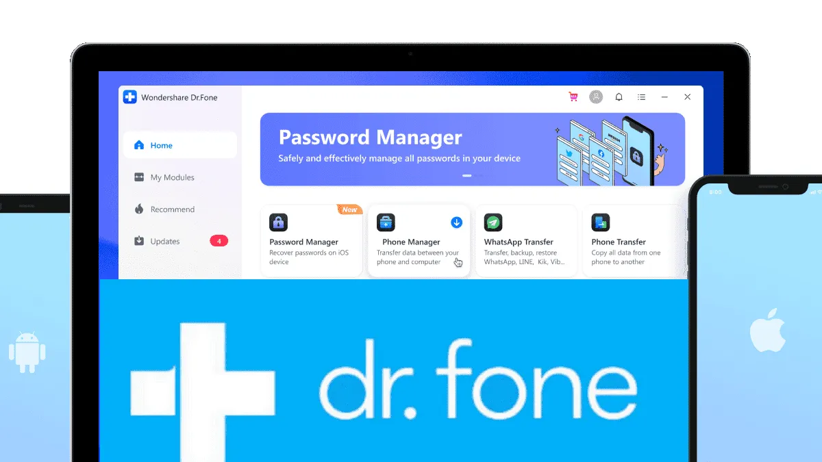 Wondershare Dr.Fone: A complete software for Android and iOS device management