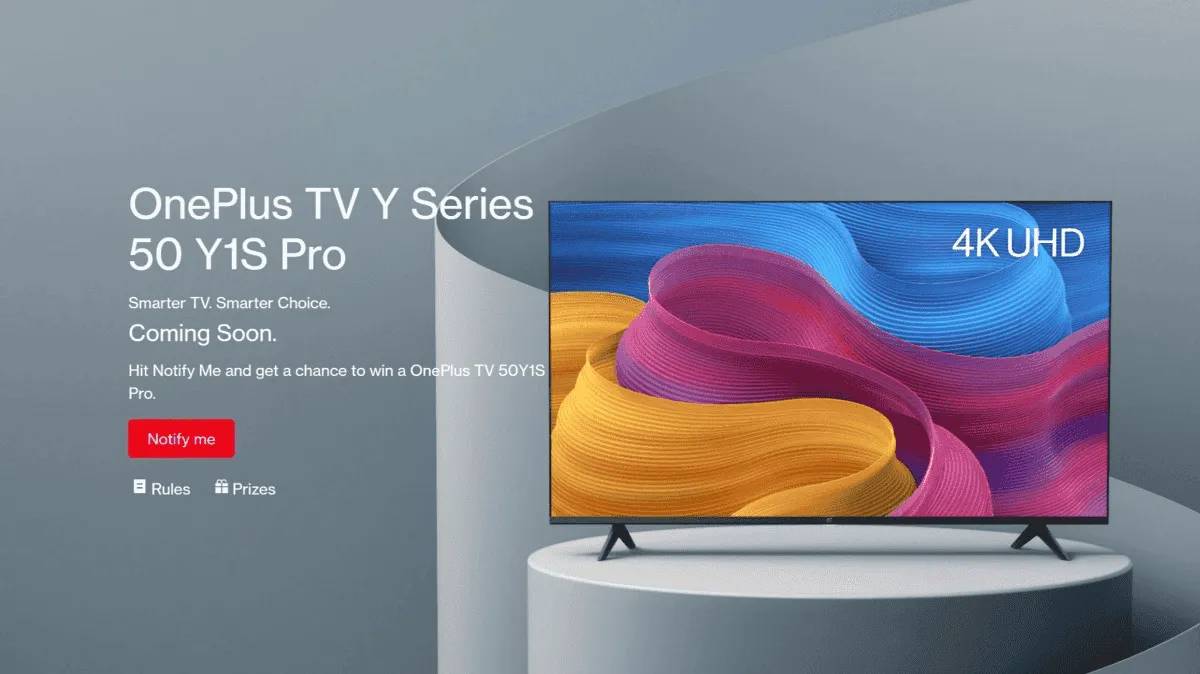 OnePlus TV Y Series 50 Y1S Pro key features have been teased