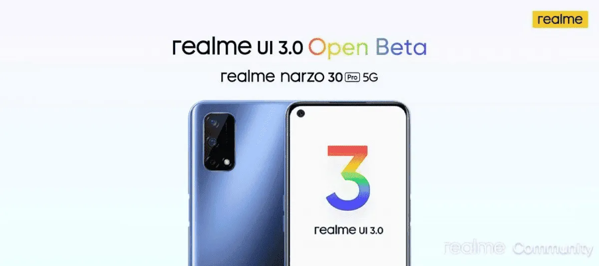 Realme UI 3.0 beta reaches the Realme Narzo 30 Pro