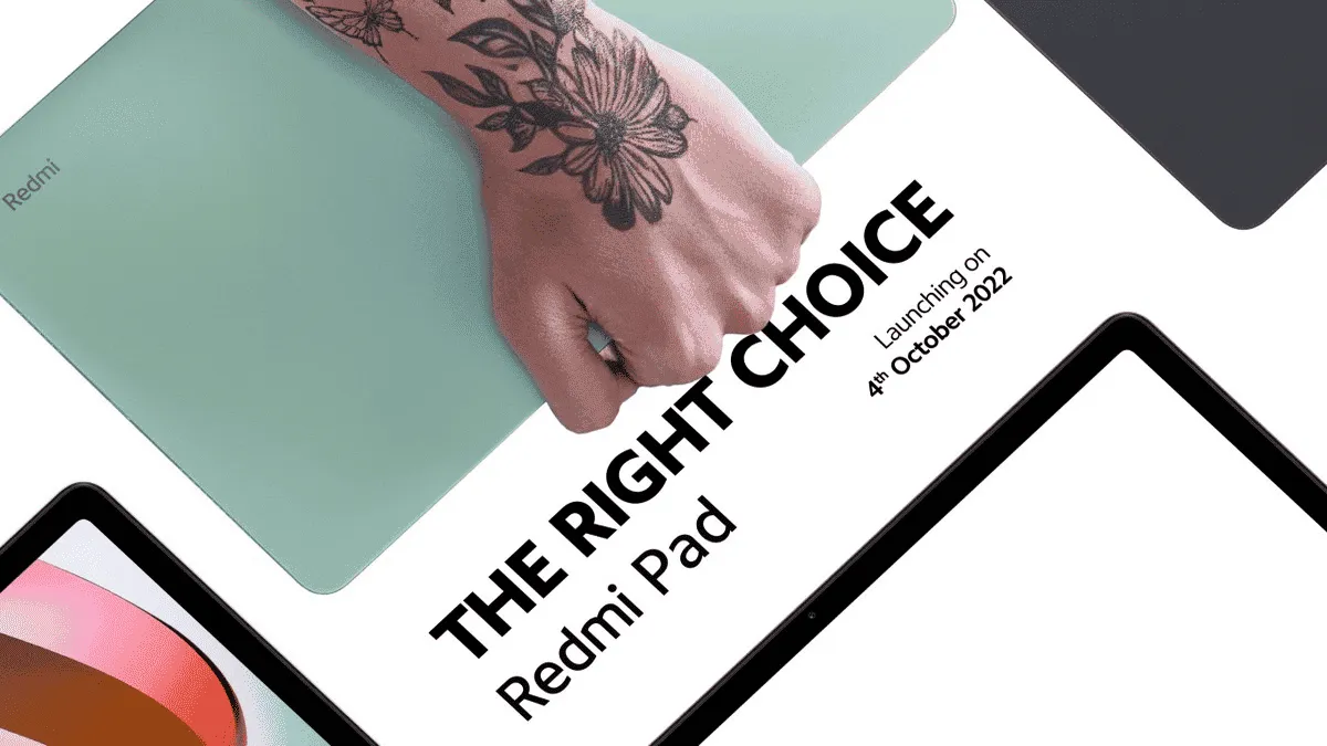 Xiaomi Redmi Pad confirmed for October 4
