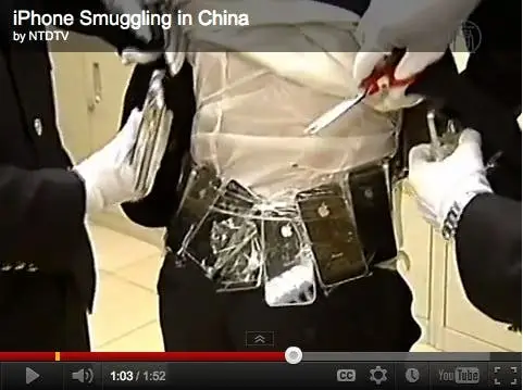 iPhone 4S Smuggled in False Bottom Shoes!