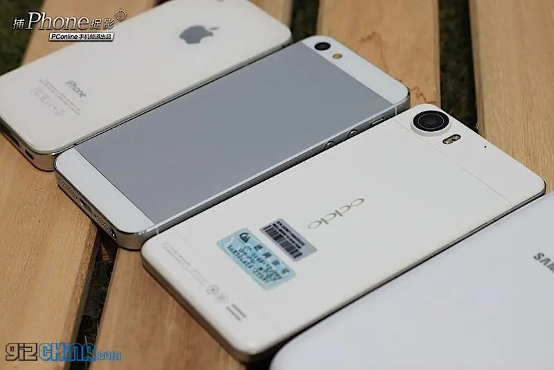 iPhone 5 size vs Galaxy S3 vs Oppo Finder 3 vs iPhone 4S