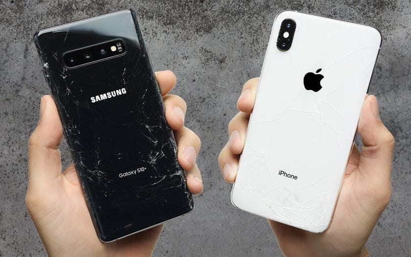 Video: The iPhone XS Max is more resistant to falls than the Galaxy S10+