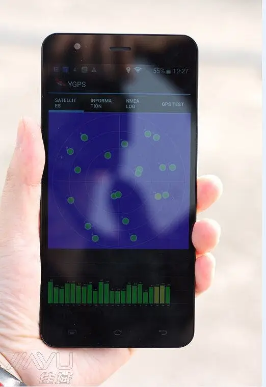 JiaYu testing JiaYu S3 to ensure quality GPS function